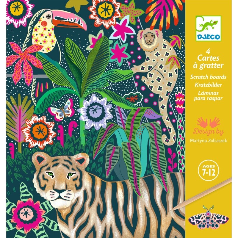 Set x4 láminas para raspar Rococo