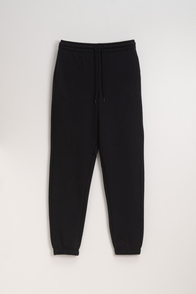 Pantalón deportivo con elástico Negro