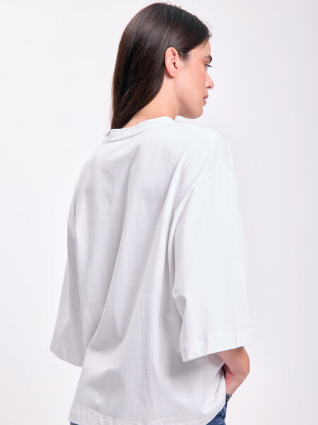 Remera manga ancha Blanca