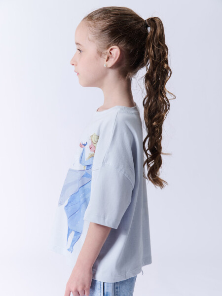 Remera manga corta disney frozen Disney Frozen Celeste