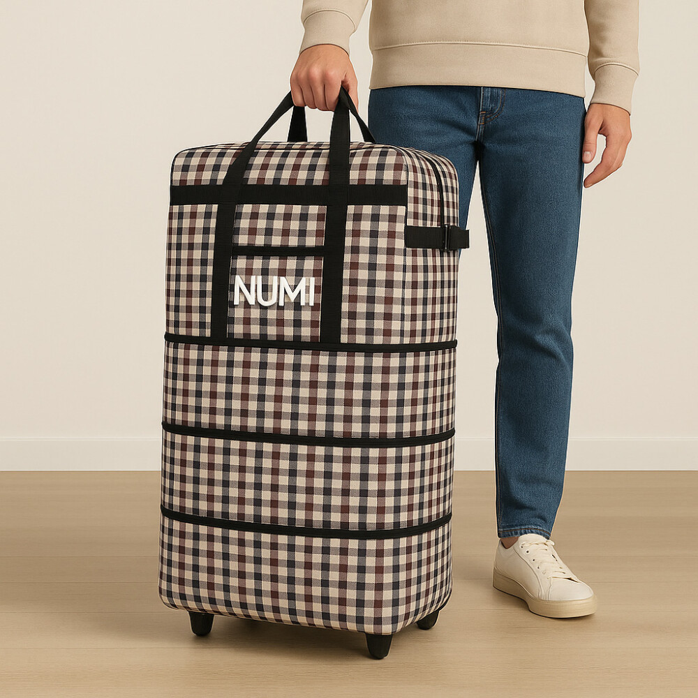 Bolso Extensible Con Rueditas Tamaño Gigante Cuadrille