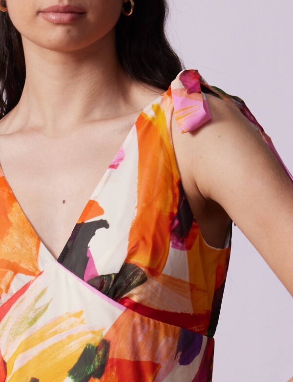 Vestido Maxi Printed ANARANJADO/MULTI
