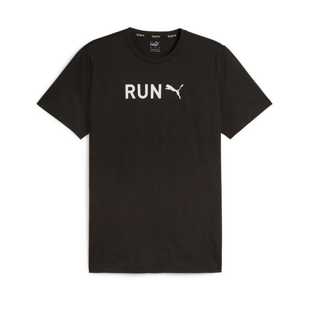 Graphic Tee Run Puma - Hombre Black/white