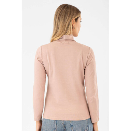 Polera algodón elastano Beige