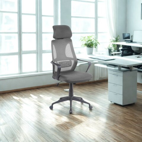 SILLA DE OFICINA EJECUTIVA GREY/MESH REF 9081 SILLA DE OFICINA EJECUTIVA GREY/MESH REF 9081