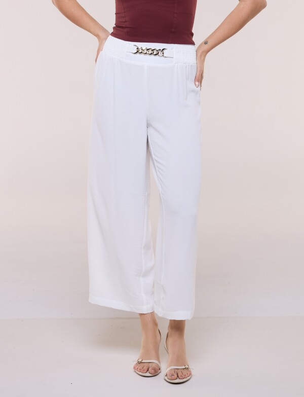 Pantalón Cadena Pull On BLANCO