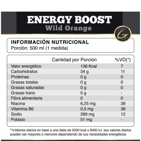 ¡OFERTA IMPERDIBLE! Elite Energy Boost 2lb Gold Nutrition Wild Orange ¡OFERTA IMPERDIBLE! Elite Energy Boost 2lb Gold Nutrition Wild Orange