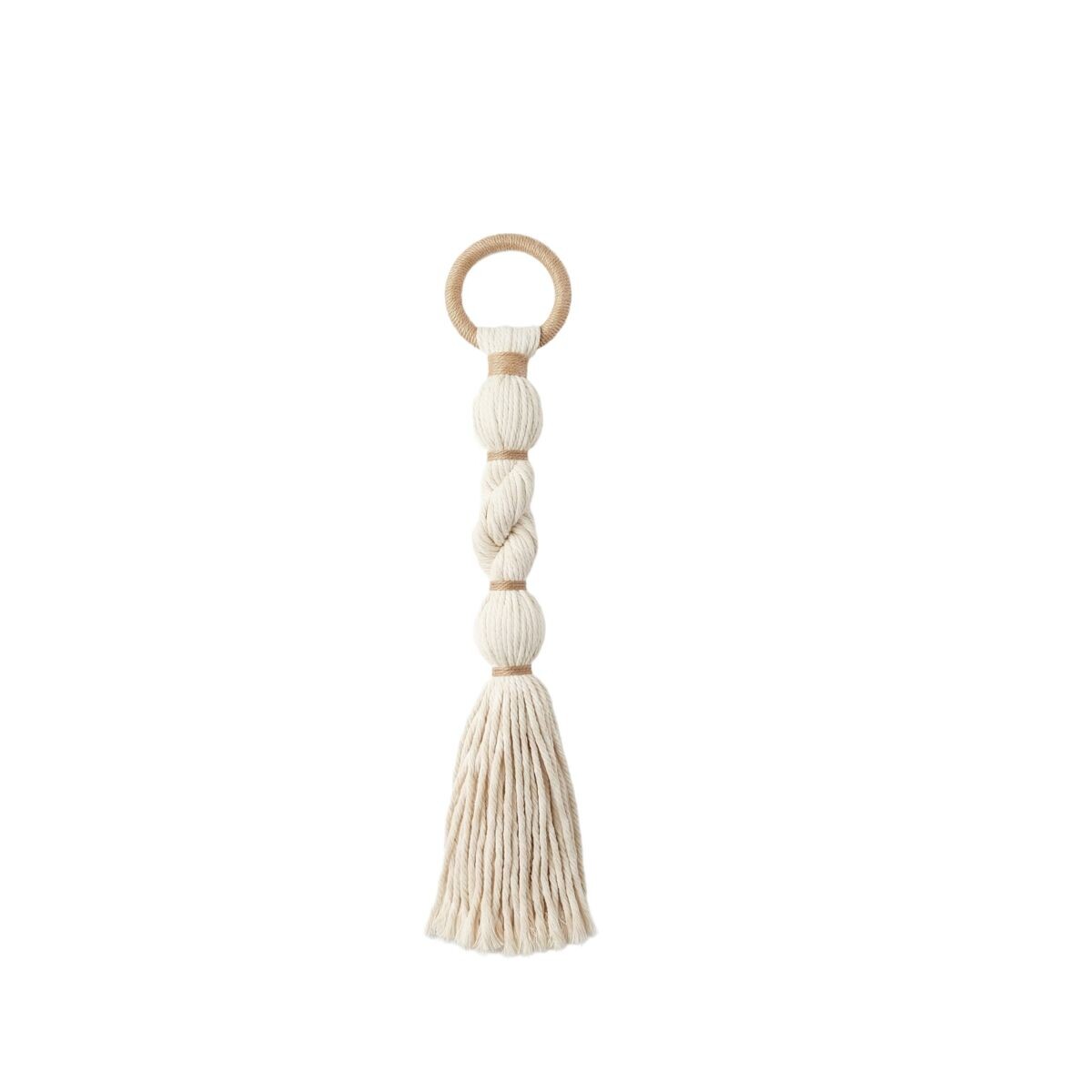 DECO COLGANTE BLANCO C/TASSEL 60CM 