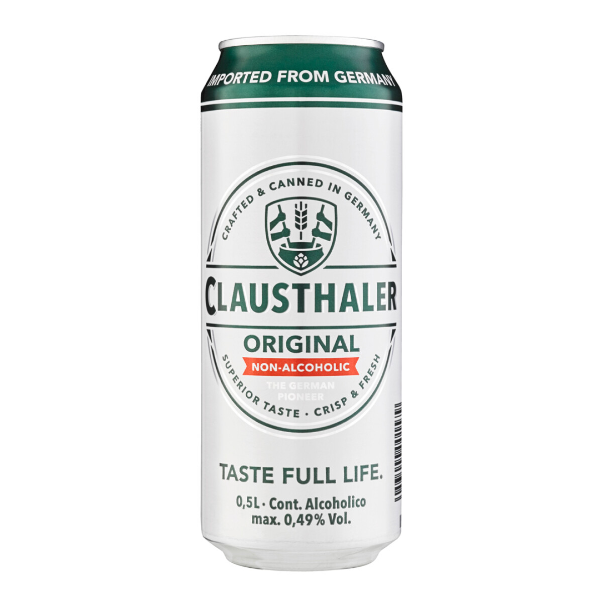 Lata Cerveza Clausthaler sin Alcohol 500ML 