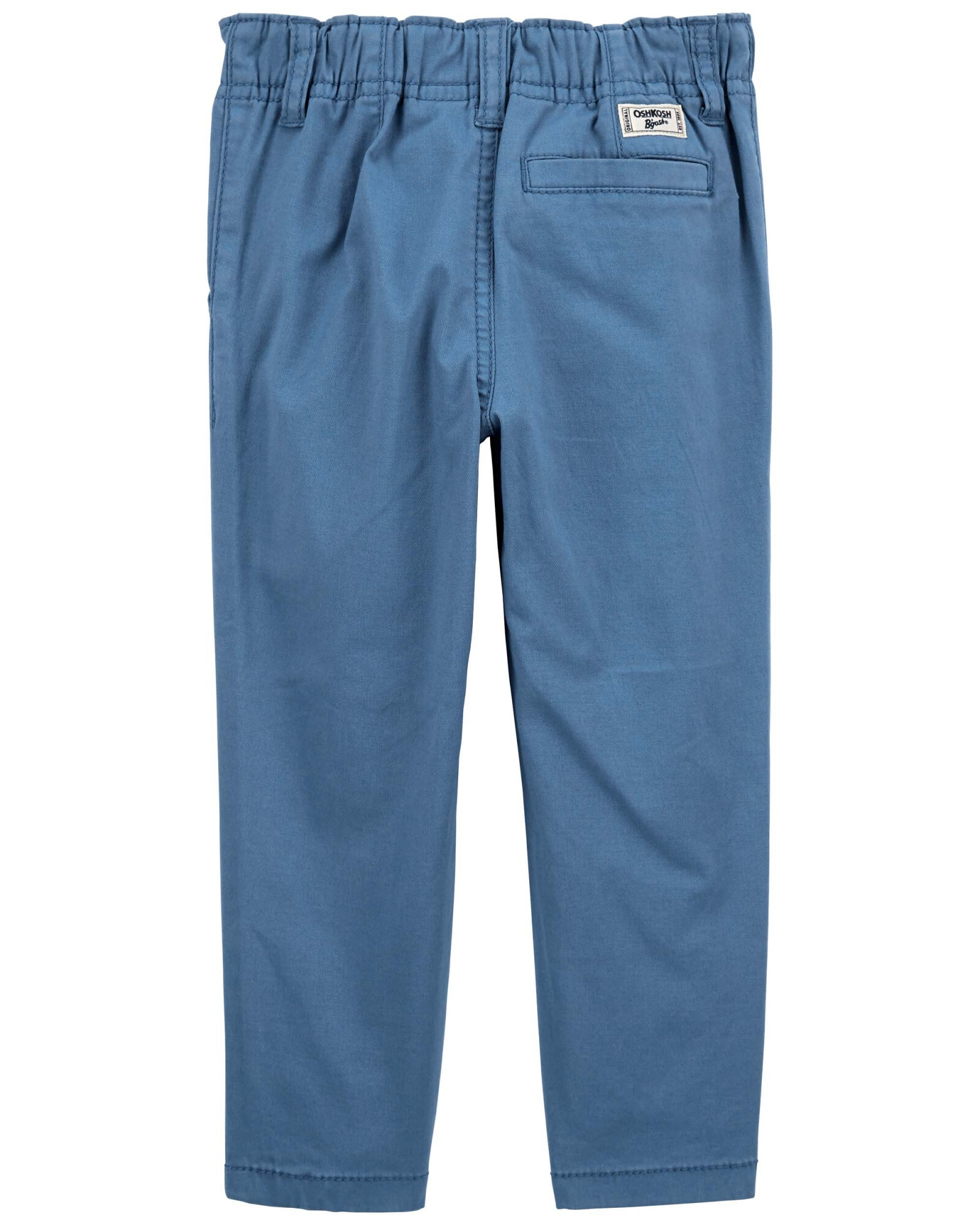Pantalón de algodón, clásico, ajustado. Talles 2-5T Sin color