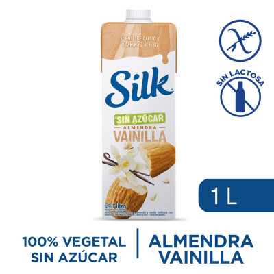 Leche Vegetal Silk Almendra Vainilla sin azúcar 946 ml Bebida Silk Alm Vain S/a 1l