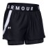 Short de Mujer Under Armour Play Up 2 en 1 Negro - Blanco