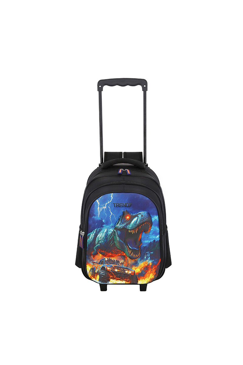 Mochila con Carrito - Negro 