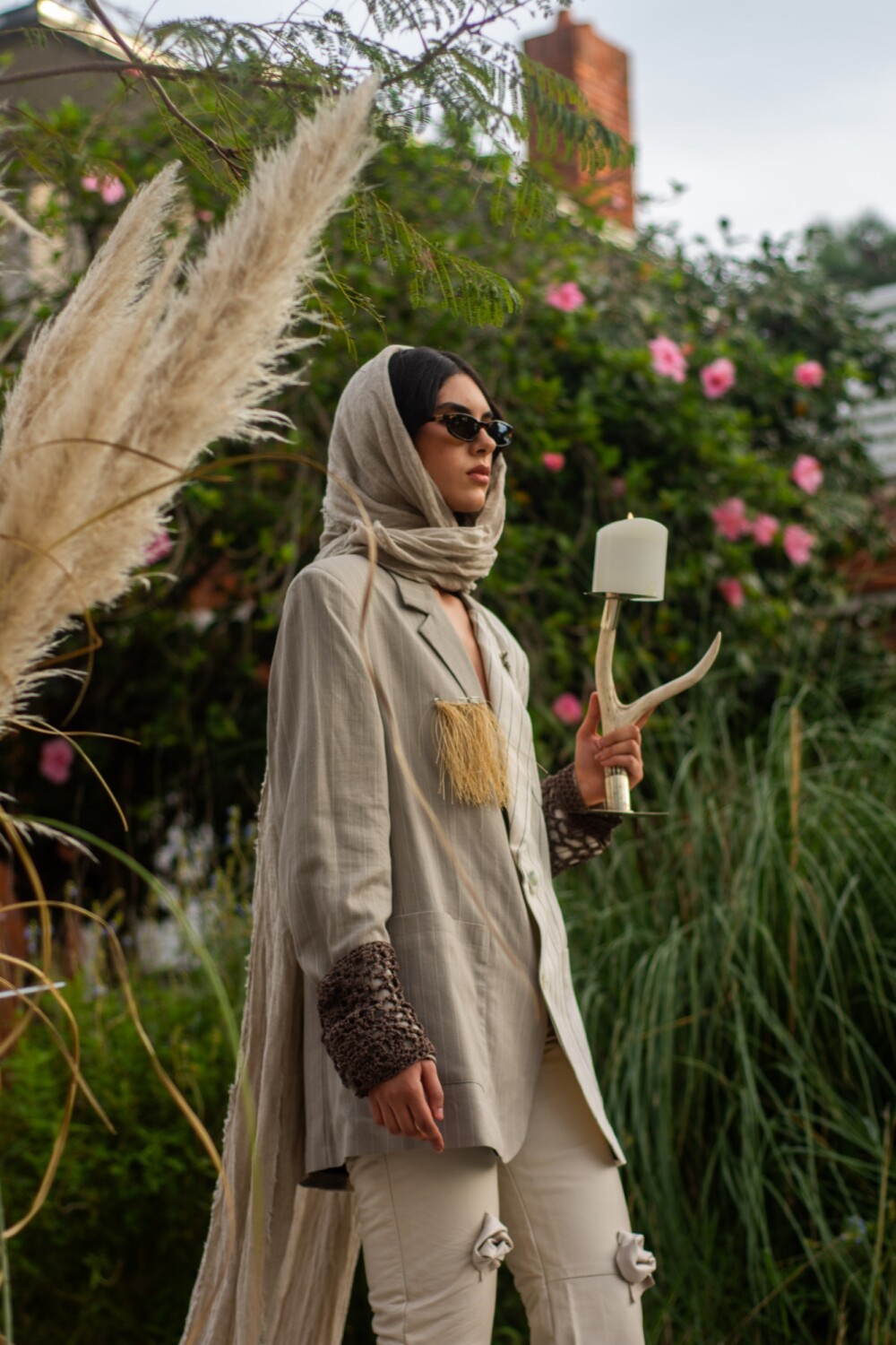 Pin Raphia Beige