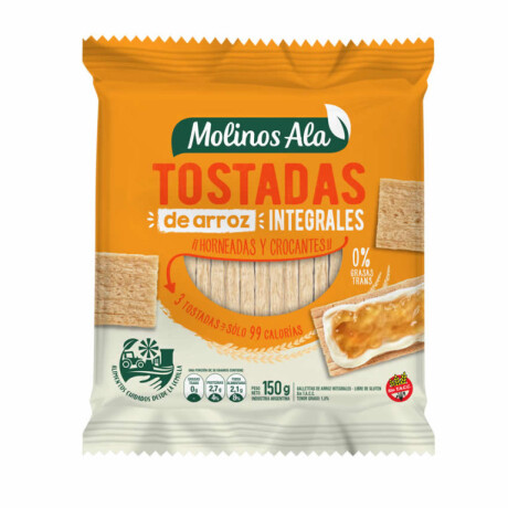 TOSTADA DE ARROZ MOLINOS ALA INTEGRAL 150G TOSTADA DE ARROZ MOLINOS ALA INTEGRAL 150G