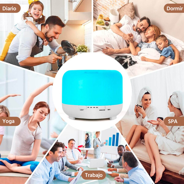 Aromatizador Difusor Vaporizador Humidificador de ambientes con iluminacion luz Led RGB multicolor HMJ025 Aromatizador Difusor Vaporizador Humidificador de ambientes con iluminacion luz Led RGB multicolor HMJ025