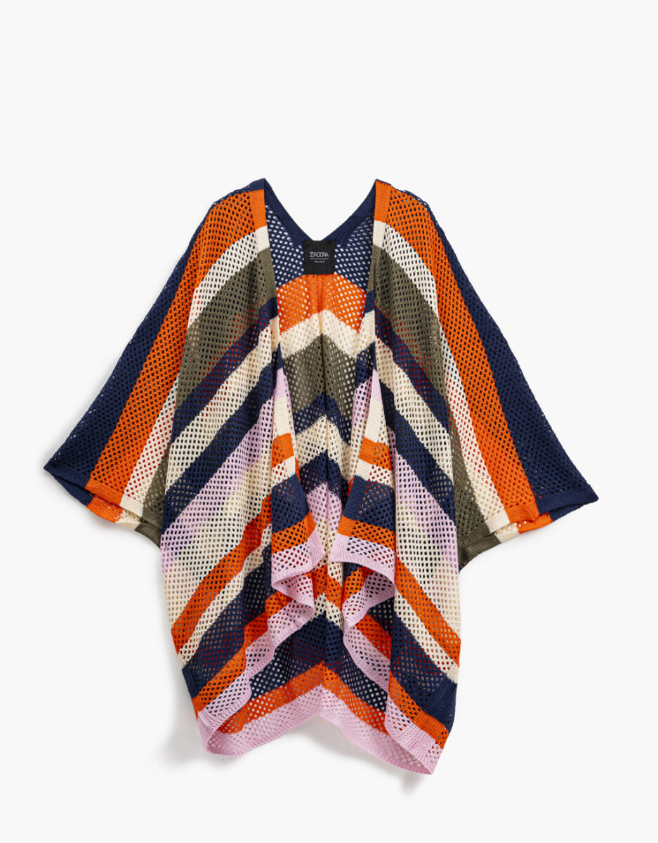 Poncho Tejido Calado 