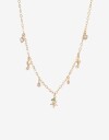 Collares Cortos Con Dijes Collar Corto Multicharm - Dorado