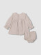 Conjunto Con Bordado Arena