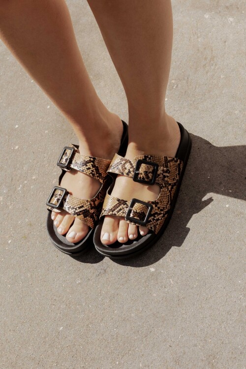 Sandalia Grisel Beige