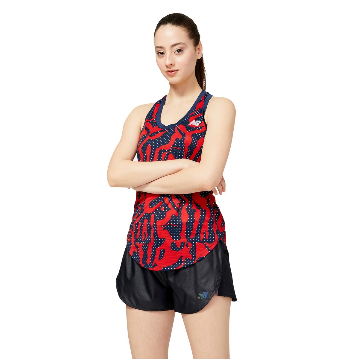 Musculosa New Balance de dama - WT23221TRD - RED 