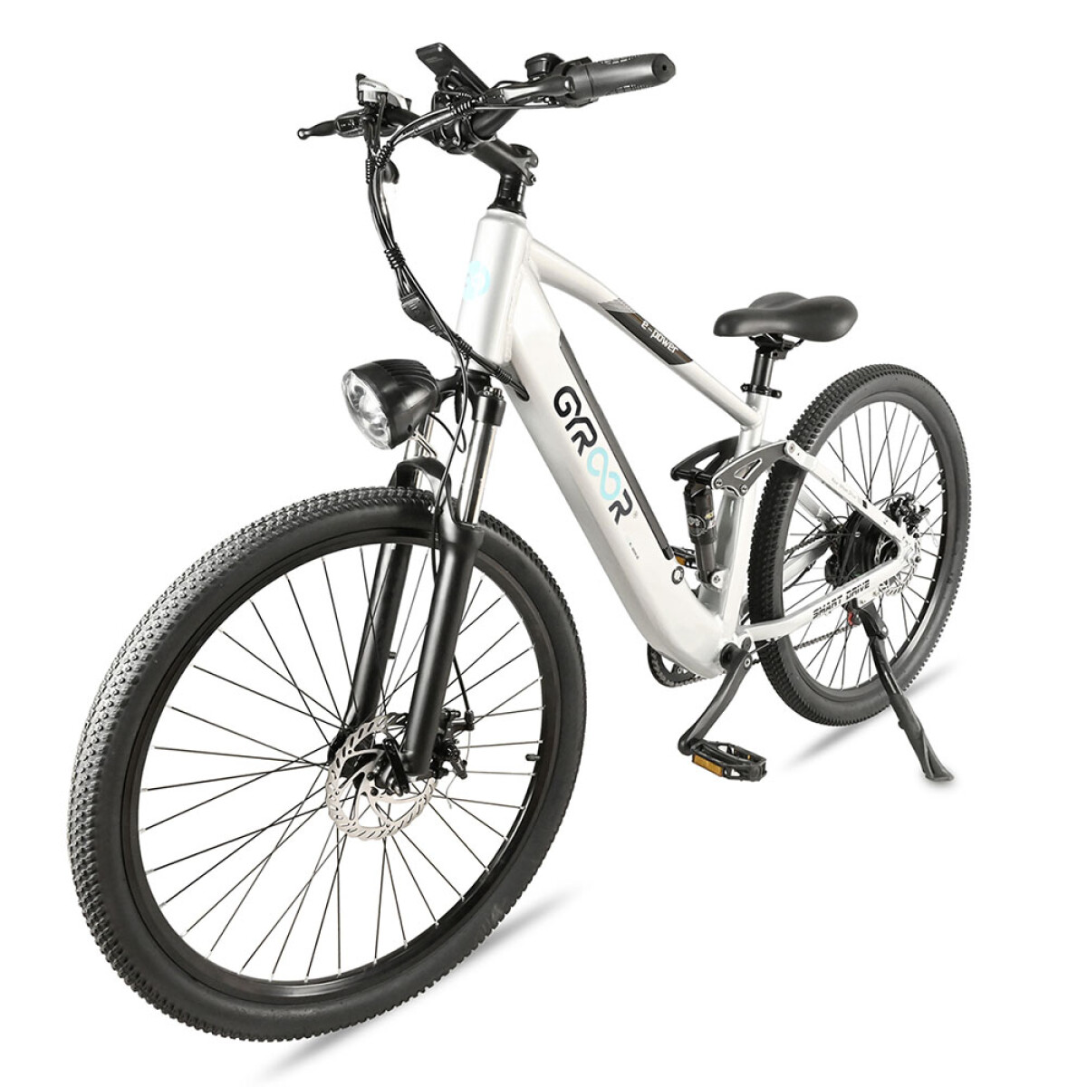 Bicicleta Eléctrica Gyroor CD2614 Rodado 27.5 en Aluminio - Plateado 