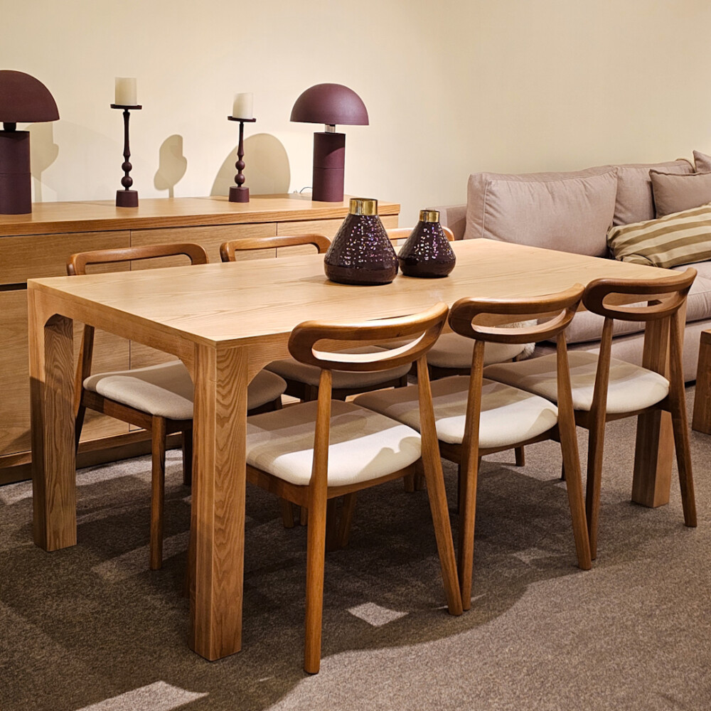 Mesa de comedor Gaia 180 x 90cm en fresno Mesa de comedor Gaia 180 x 90cm en fresno