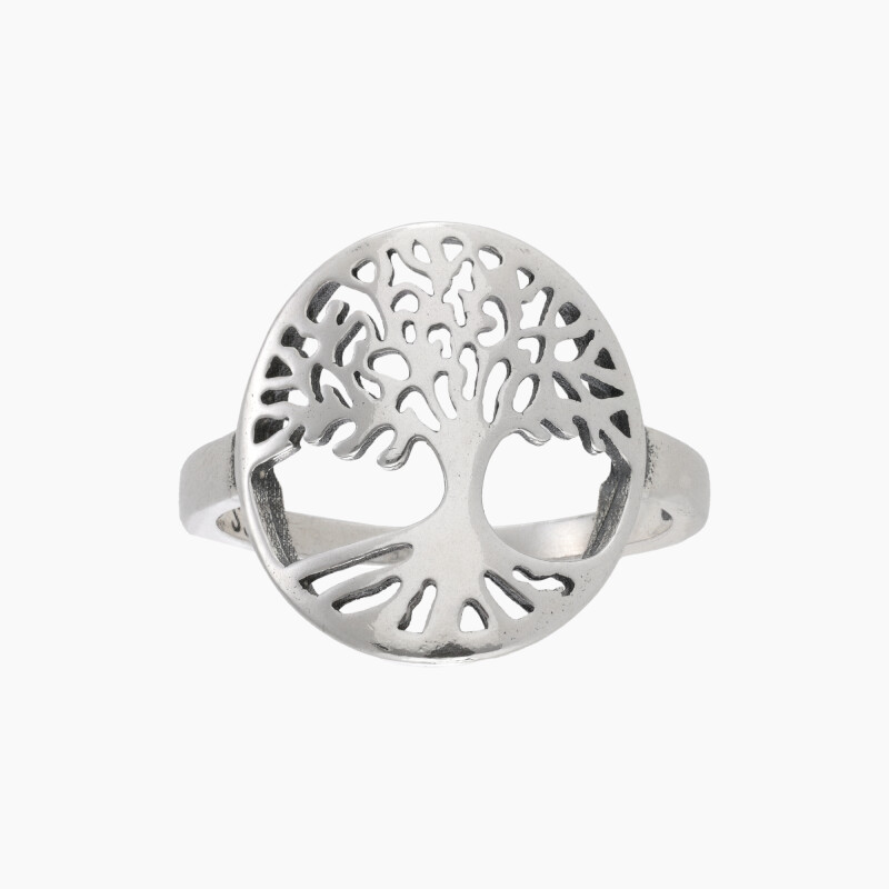 Anillo en plata 925 con diseño de árbol de la vida Anillo En Plata 925 Con Diseño De árbol De La Vida