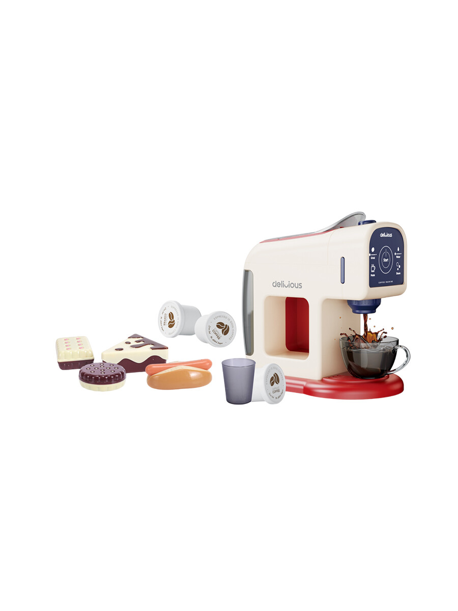 MAQUINA DE CAFÉ CON ACCESORIOS - BLANCO 