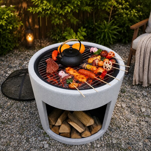 Brasero Fogón Fire King Dw638 BRASERO FIRE KING REDONDO DW638