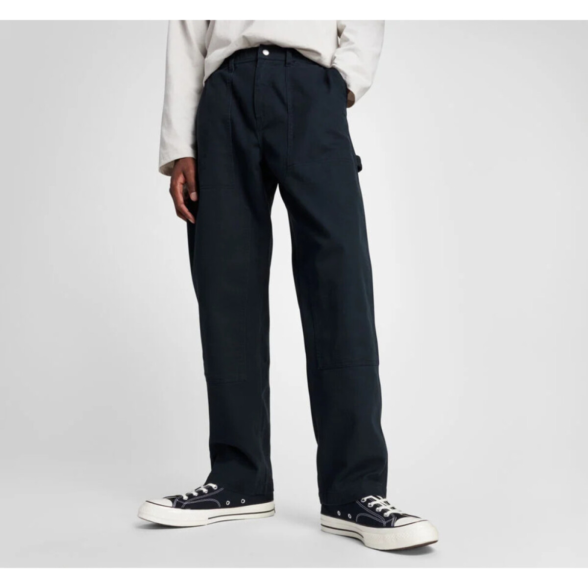 DOUBLE KNEE HARBOR PANT CONVERSE BLACK - BLACK 