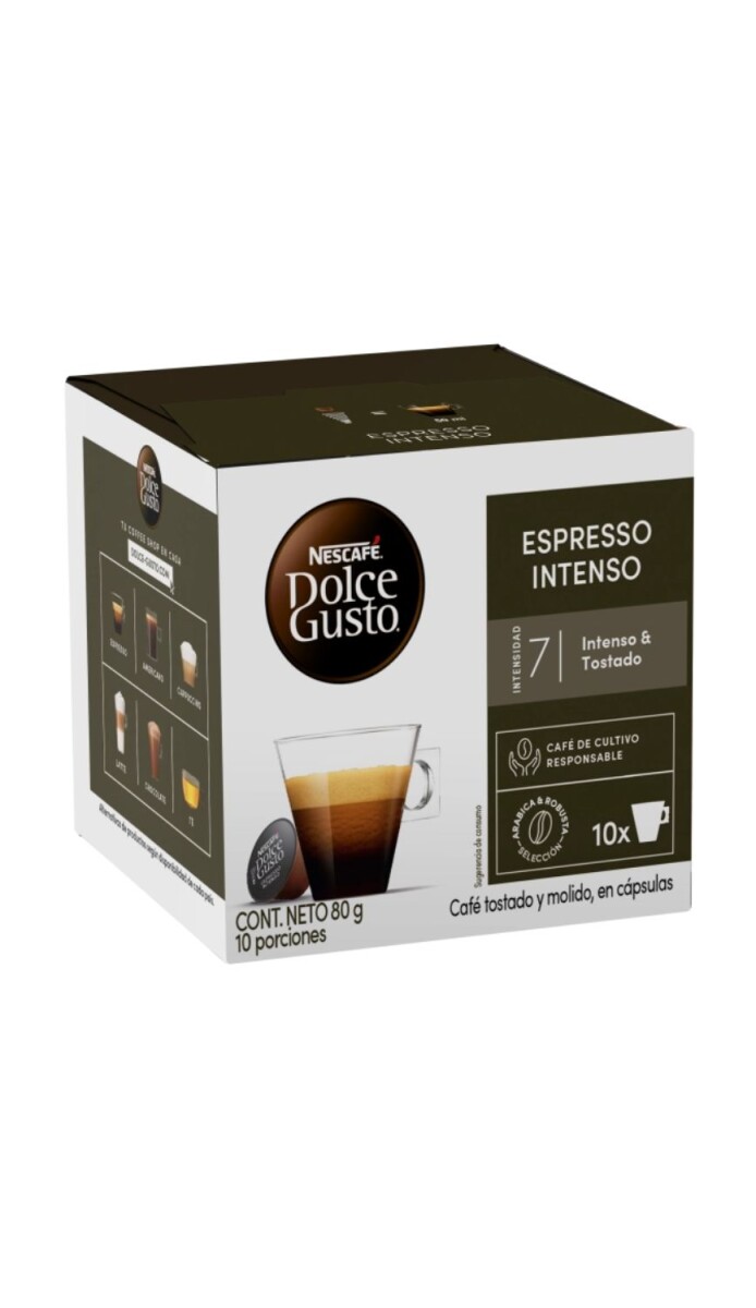 CAPSULAS DOLCE GUSTO (05) ESPRESSO INTENSO PACK X 10 