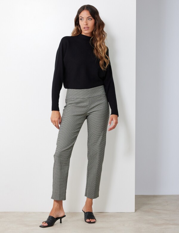 Pantalon Tejido NEGRO/GRIS