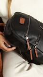 MOCHILA MEMPHIS NEGRO C/CARAMELO