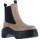 Bota TENIS con elastico en laterales y pespunte e Taupe