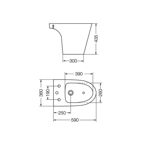 Bidet Blanco Ferrum Marina No Incluye La Tapa 000