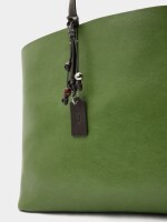 Bolso Shopper Reversible Con Bolsa Extraíble L verde