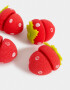 Accesorios Pelo Set Frutas Set De Ruleros Para Pelo - Rojo Frutilla