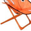 Silla Honguito Infantil Plegable de Metal Pez Naranja