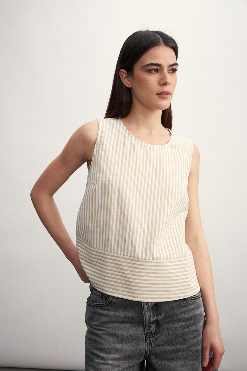Blusa Mar - Beige 