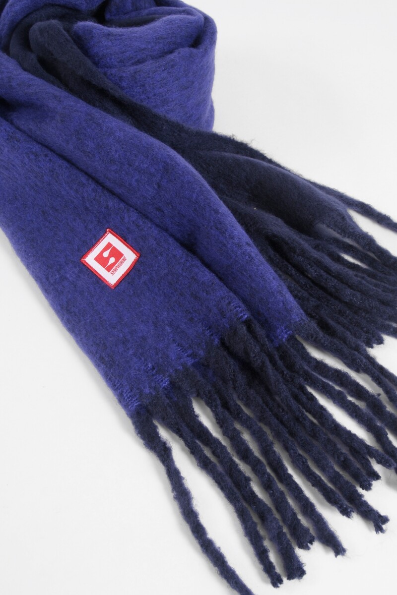 Bufanda bifaz azul