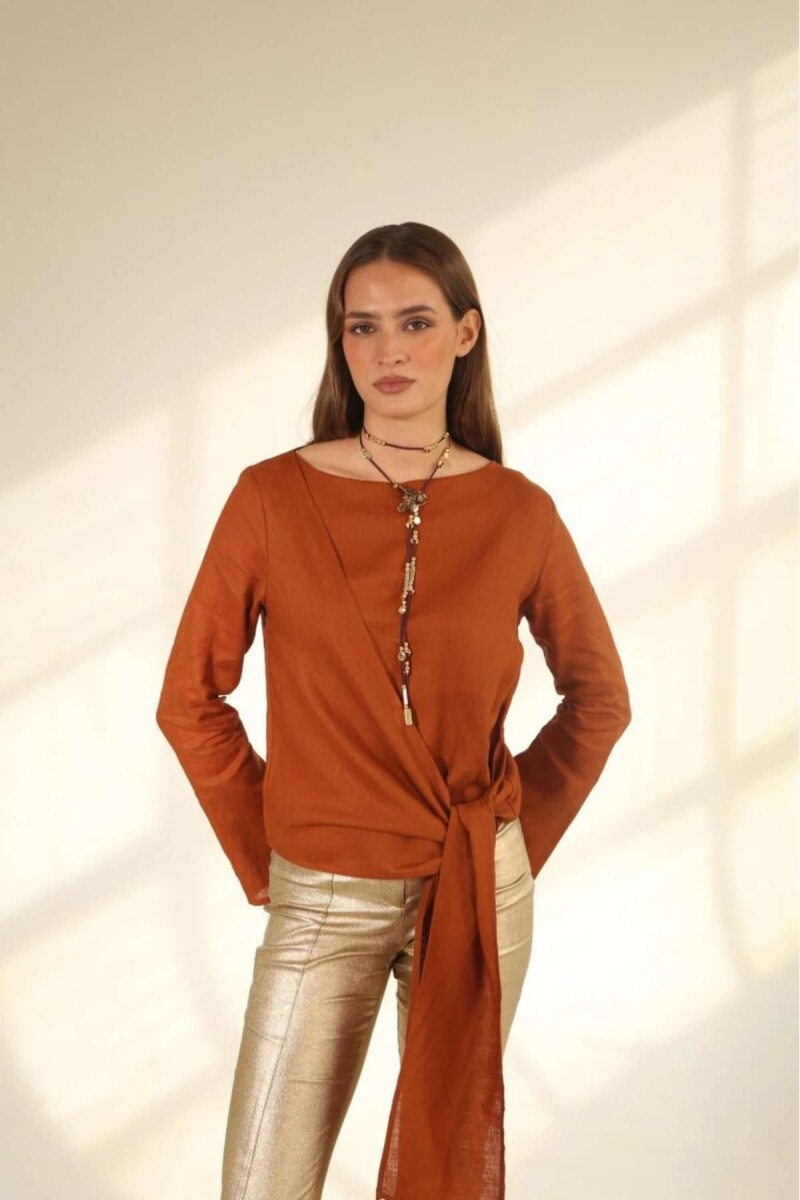 Blusa Libélula - Terracota 