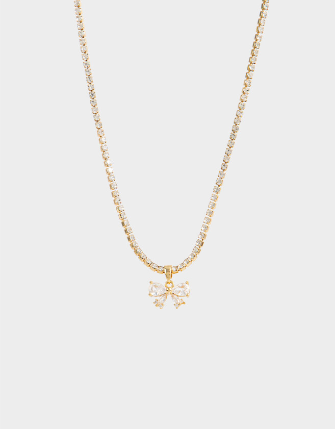 Cadena Corta con Dije Premium Gold Cortos - Dorado