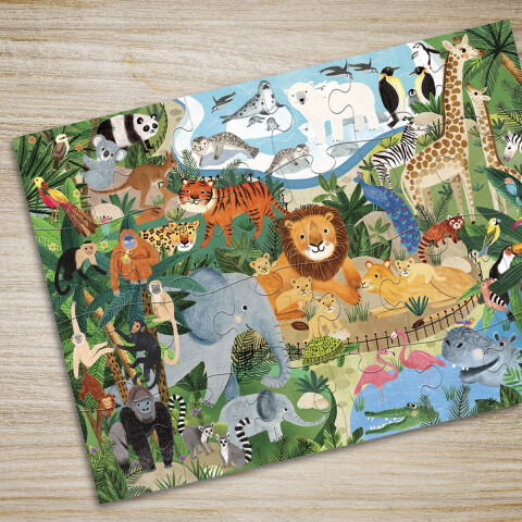 Puzzle Crocodile Creek 24 Piezas 35 x 48 cm ANIMALES