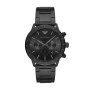 Reloj EMPORIO ARMANI MARIO Acero Negro Esfera 43mm 0