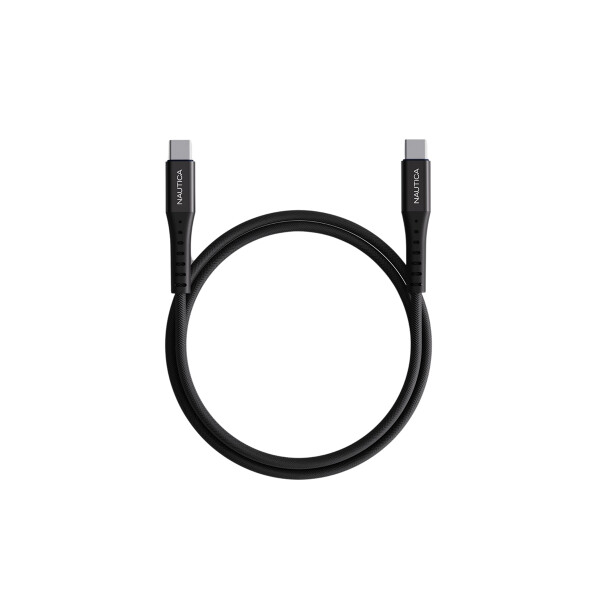 Cable Nautica USB-C a USB-C 65W color negro Cable Nautica Usb-c A Usb-c 65w Color Negro