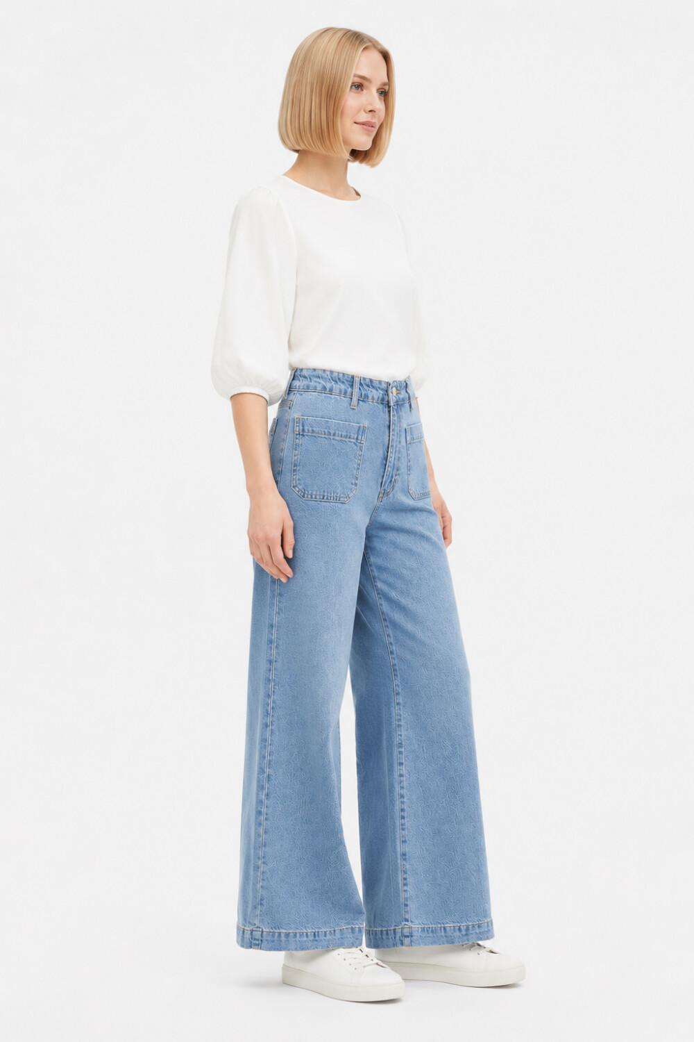 Pantalon Asima Celeste Claro