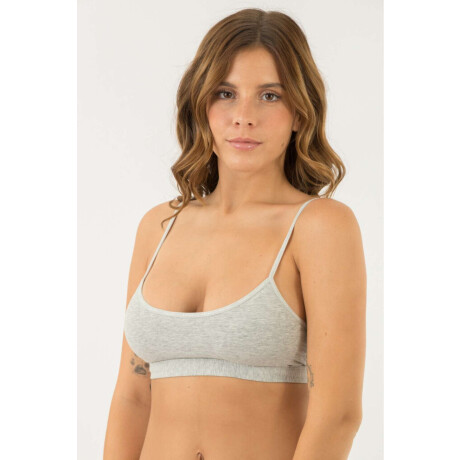 Top siena Gris melange
