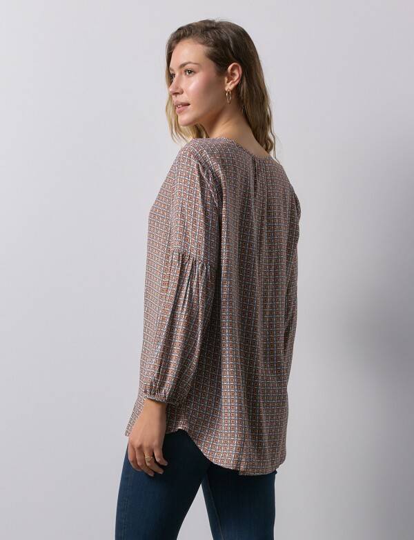 Blusa Print TOSTADO/MULTI
