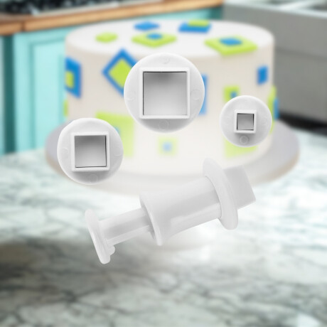 Cortantes con expulsador, 3 unidades. Ibili Cortantes con expulsador, 3 unidades. Ibili